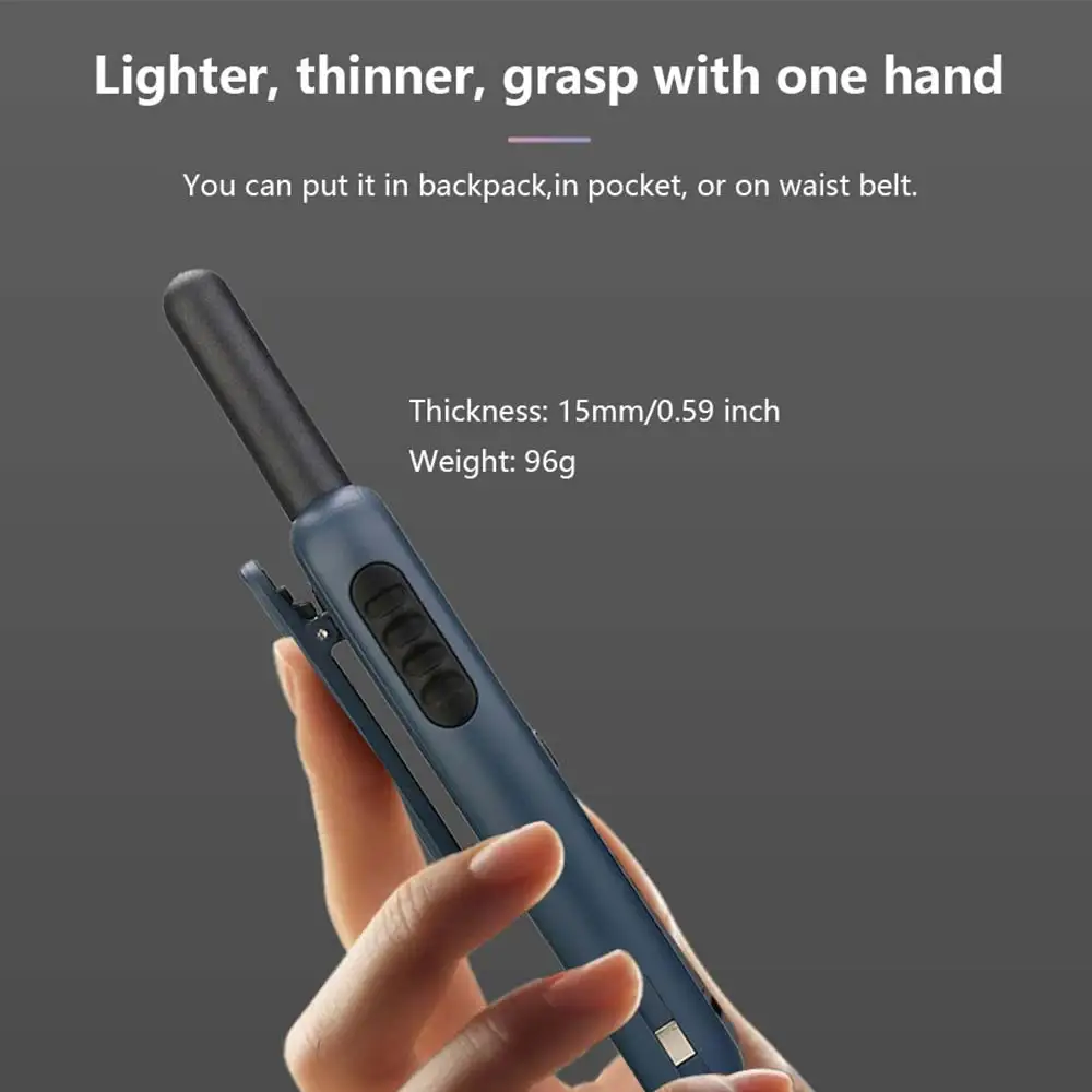Walkie Talkie  KaLaiSen D30 Mini Size USB Type C Phone PMR 446  Walkie-Talkies 2 PCS Two-way Radio Portable Radio PTT Hotel