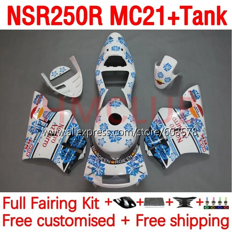 

+Tank Injection For HONDA NSR250 NSR 250R 250 R RR CC MC21 NSR250R 90 91 92 93 1990 1991 1992 1993 Fairing 194No.43 white glossy