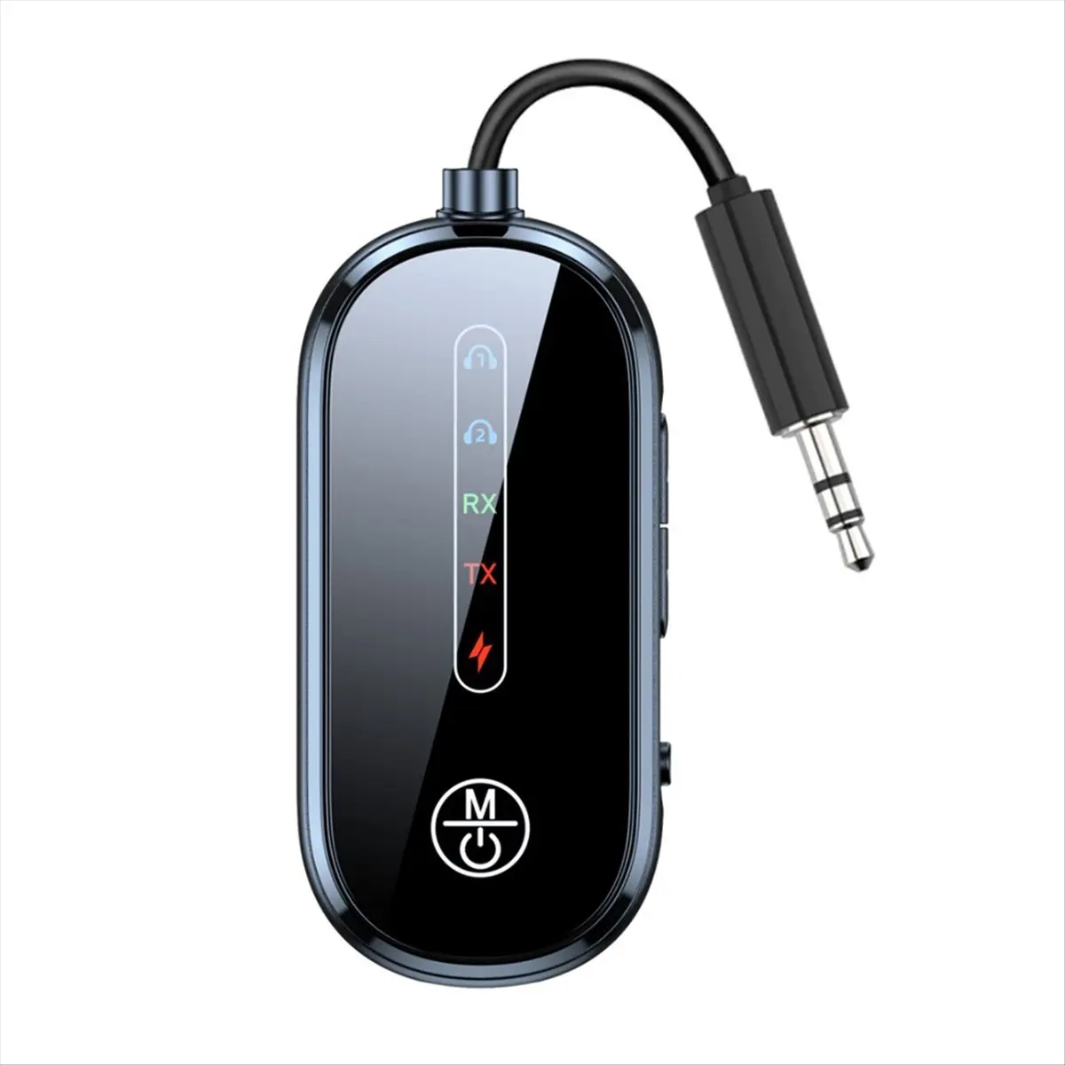 (A75T) Многопунктовый Bluetooth-приемник-передатчик 5.4 с функцией громкой связи, стерео, беспроводной аудиоадаптер AUX 3,5 мм для ПК и ТВ (art.: 3920db2f18f7c) - 3920db2f18f7c