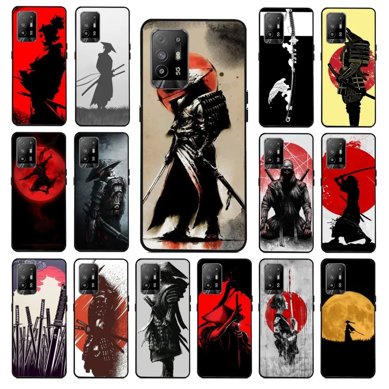 

Japan The samurai Ninja Phone Case for OPPO A54 A74 A94 A53 A53S A9 A5 A15 A91 A95 A73 A31 A52 A93 A92