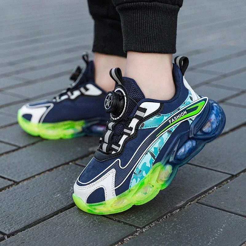 Детские осенне-зимние теннисные баскетбольные повседневные кроссовки для