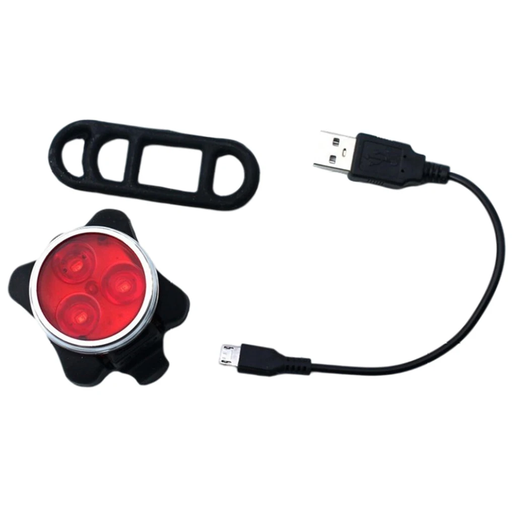 

Bicycle LED Lights Front Rear Waterproof Headlight Taillight 3 Lighting Modes Outside Safety Night Biking Lamp
