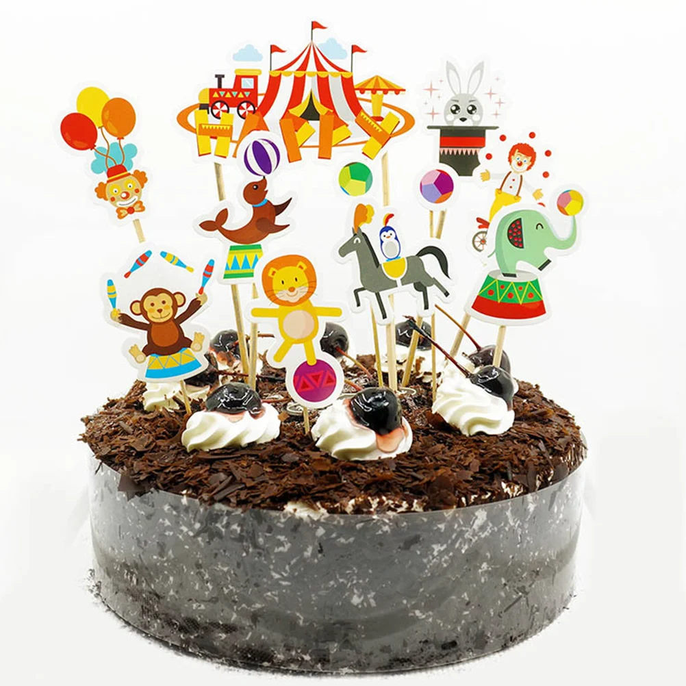

Circus Birthday Cake Party First Carnival Topper Decoration Clown Decorations Theme Supplies