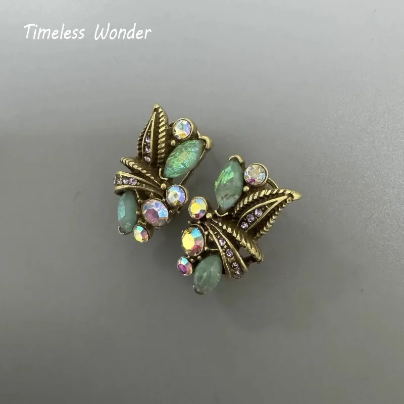 Вневременное чудо ретро циркон гео стекло ожерелья для женщин дизайнерские