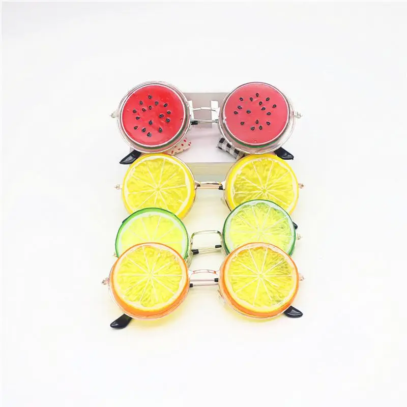 

Creative Lemon Shaped Eyeglasses Beach Wedding Photography Eyeware Glasses DIY Photo Booth Funny Metal Eyeglasses Props Decor