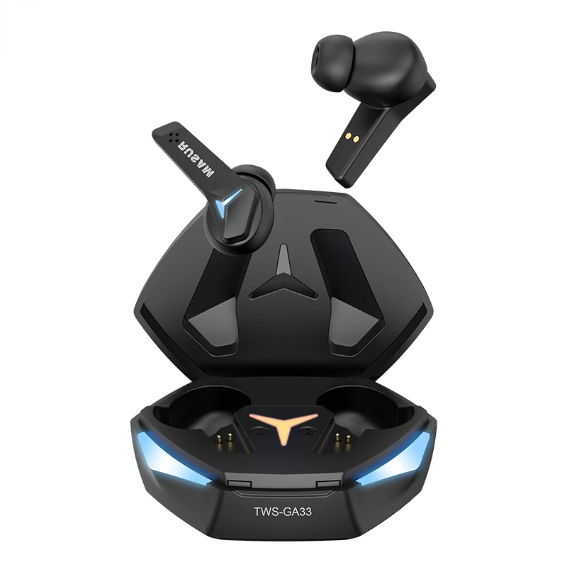 

GA33 Gamer Headset Low Latency Bluetooth Headphones TWS Wireless Bass Touch Control Earbuds HD Noise Cancellation Earphone