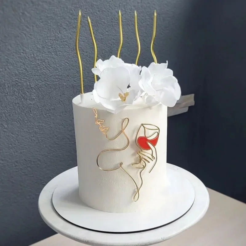 

WOHLTAO Золотой Акриловый Торт Топпер Happy Birthday