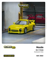 Tarmac Works 1:64 Mazda RX-7 (FD3S) Mazdaspeed A-Spec Competition Yellow Mica Diecast Model Car