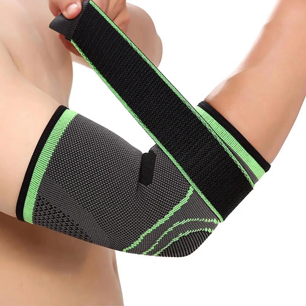 

1Pc Elbow Pad Hook Loop Fasteners Reduce Joint Pain Compression Lightweight Durable Elbow Sleeve Sport Accessories