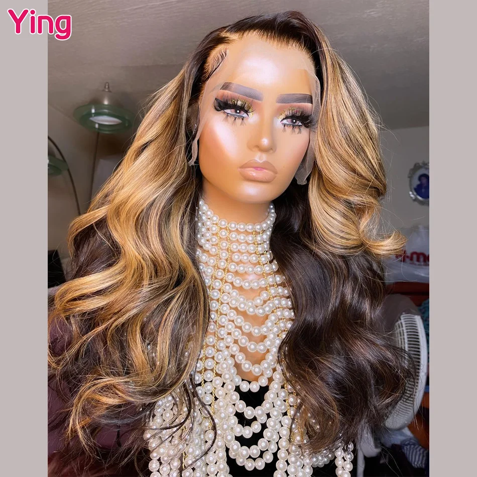 Ying Hair 4/27 Honey Blonde 5x5 Transparent Lace Wig 13x4 Lace Front Wig 10A Remy Human Hair 13x6 Lace Front Wig PrePlucked
