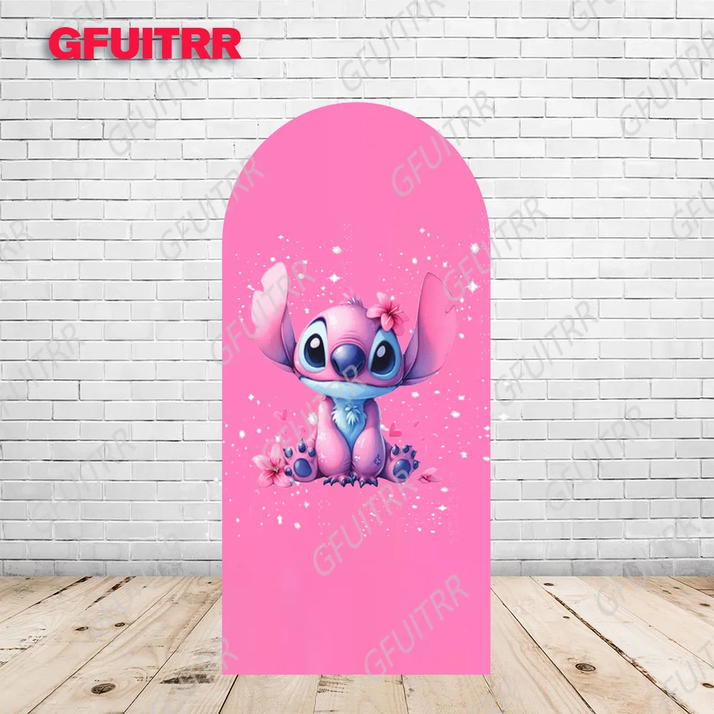 Фон для стежки и анге чехол арки ярко-розовый детский день рождения украшение