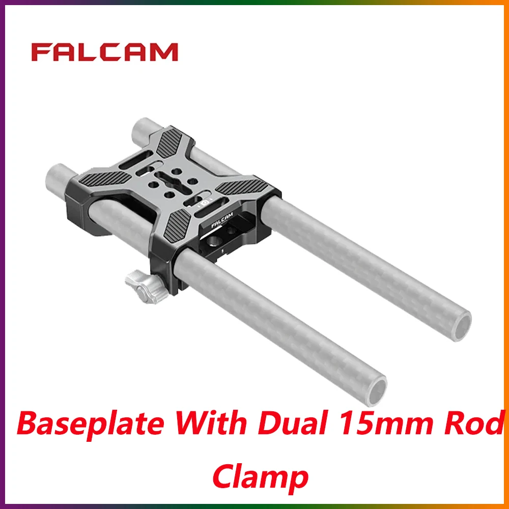 

Базовая пластина Falcam 3306 С Двойным Зажимом 15 мм, 1/4 дюйма, внешние монтажные отверстия подходят для системы быстрого крепления F50 для DSLR-камеры