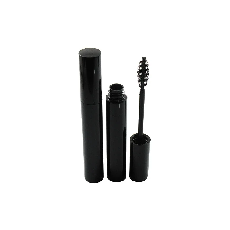 

New Arrival 13ml Eye Mascara Empty Tube Plastic AS Round Glossy Black Cosmetic Packaging Liquid Refillable Bottle 50pcs 100pcs