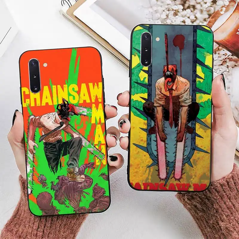 

Cute Cartoon Chainsaw Man Pattern Phone Case for Samsung Note 5 7 8 9 10 20 pro plus lite ultra A21 12 72