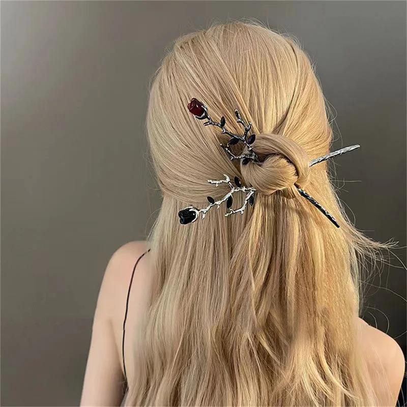 

New Chinese Style Hair Sticks Vintage Chopstick Hairpins Women Hair Clip Pin Headwear Wedding Headdress Jewelry Accessories
