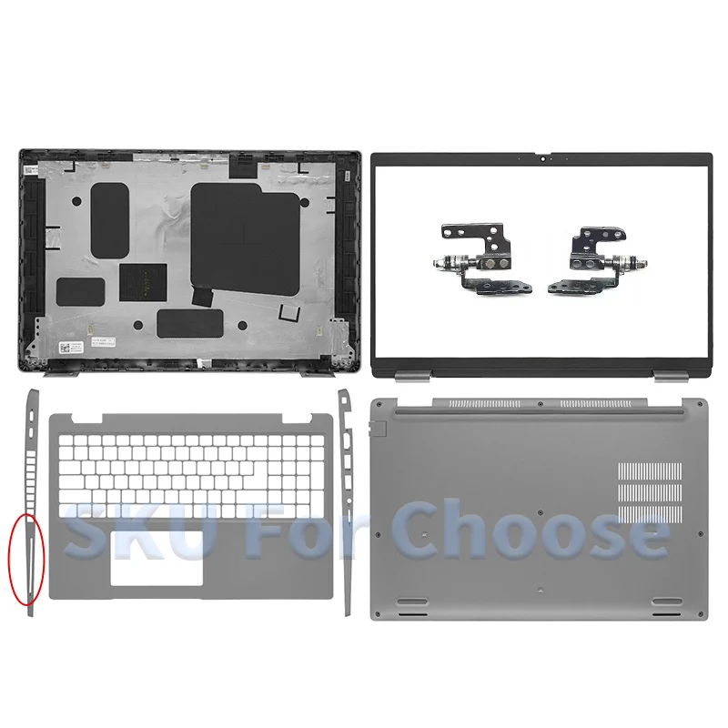 Новая сменная крышка для Latitude 5530 E5530: задняя крышка ЖК-дисплея, передняя рамка, верхний корпус, верхняя часть корпуса, подставка для рук, нижняя крышка, петли. (art.: 3920da103da37) - 3920da103da37