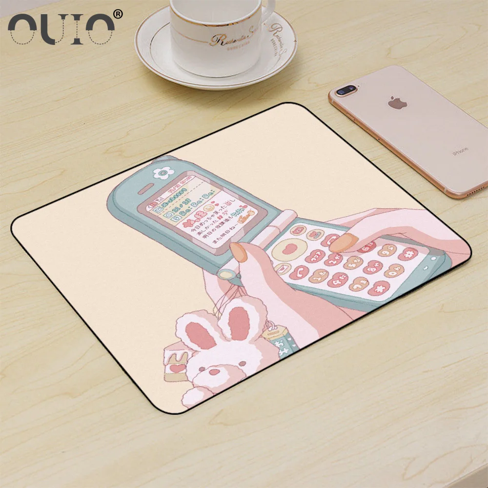 

Pink Kawaiyi Bear Mouse Pad Girl Heart Student Computer Small Mouse Anti-Slip Pad Desktop Game Mouse Pad Cup Pad Keyboard Pad S
