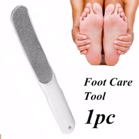 1pc double faced feet rubing foot stainless steel soles feet pedicure dead skin remover peeling tool foot care tool