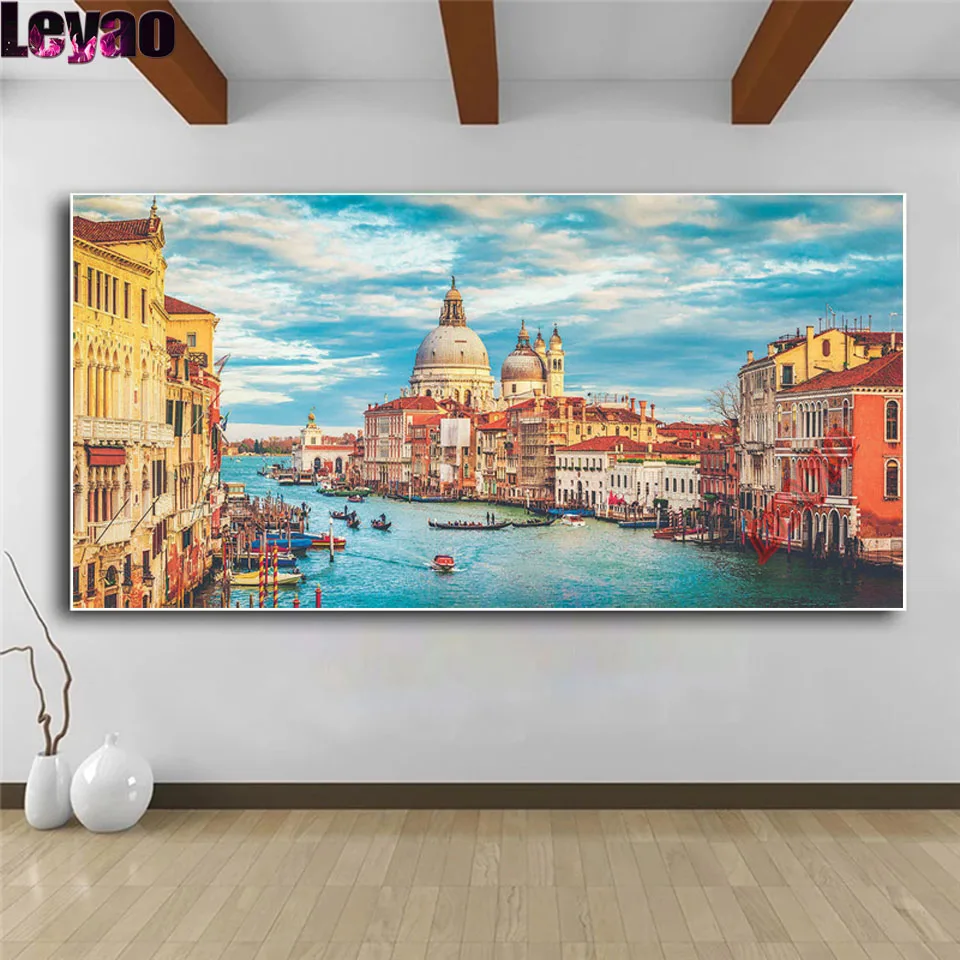 

GRAND CANAL VENICE Diy Diamond Painting Full New New 5d Europe Italy Travel Landscape Diamond Mosaic Embroidery Home Decor