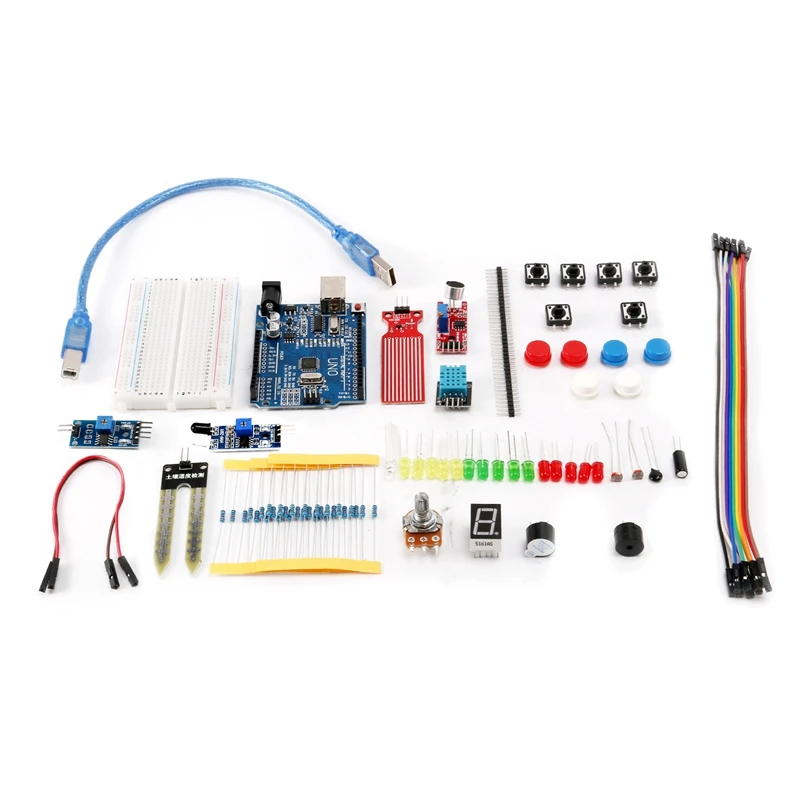 

Для Arduino Uno R3 DIY Kit R3 Board / Breadboard LAFVIN Basic Starter Kit