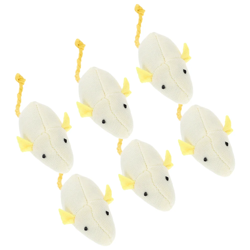 

Cat Mouse Toy Plaything Mice Shape Kitten Toys Biting Household Small Interesting Treat Compact