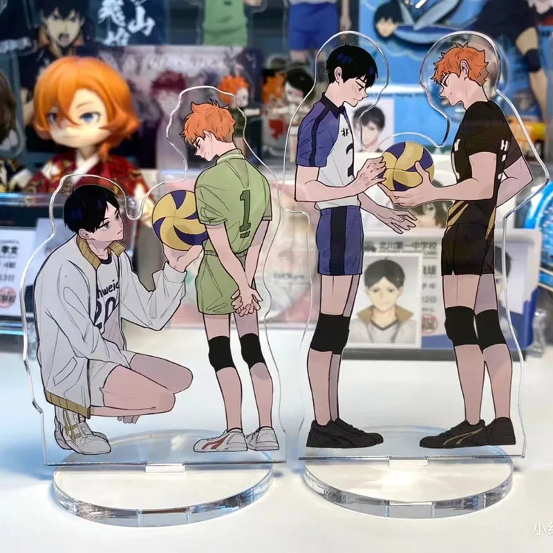 Аниме Haikyuu! Shoyo Hinata Косплей стоячий знак акриловый Настольный орнамент амбисит