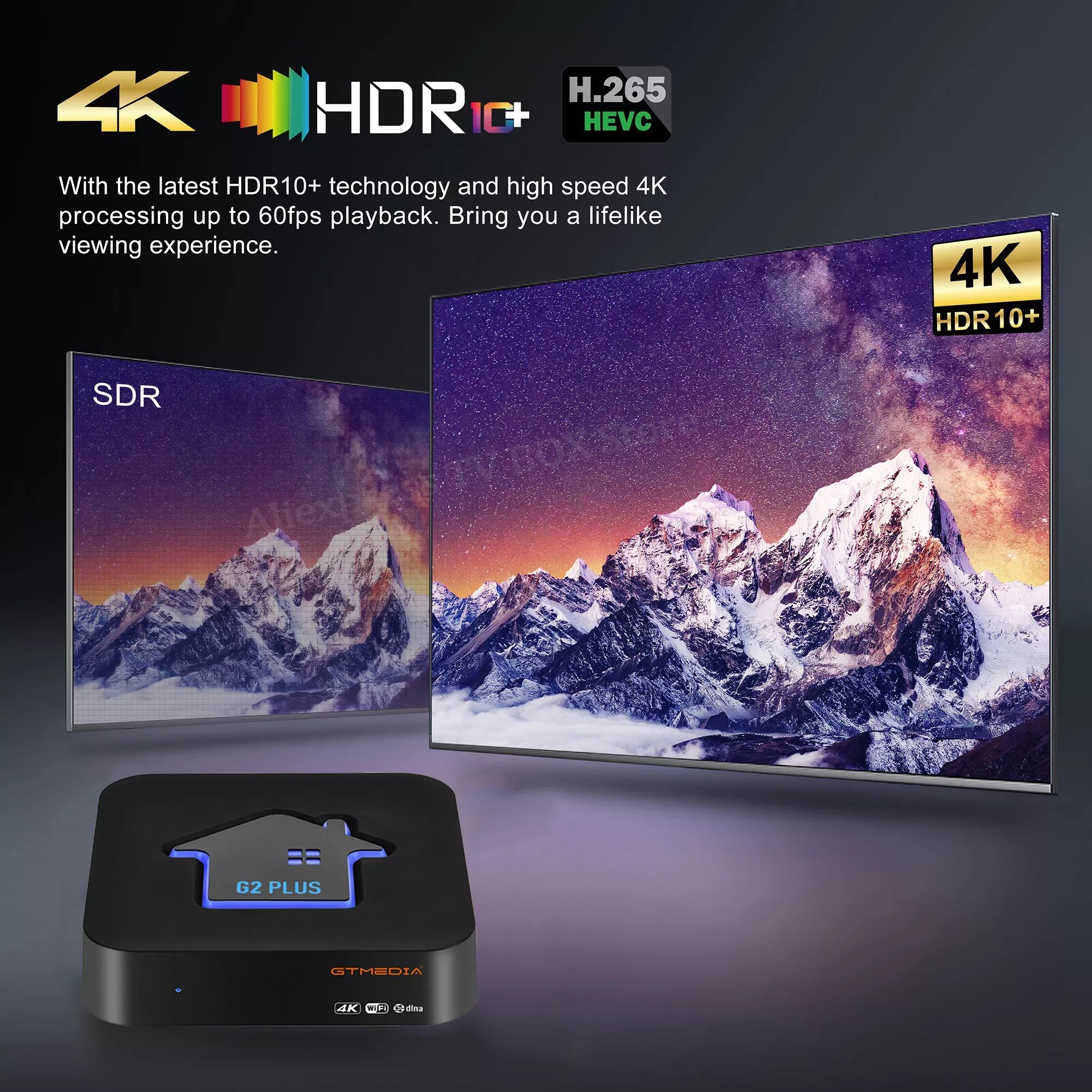 2022 Новый GTMEDIA G2 PLUS Android 11 ТВ-бокс 4K UHD Amlogic 905W2 Quad Core 2GB 16GB 2.4G WIFI Медиа-плеер Сетевой приставка