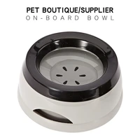 pet dog bowl car anti tipping splash proof and non wetting cat mouth floating bowl waterer plastic portable cat dog supplies