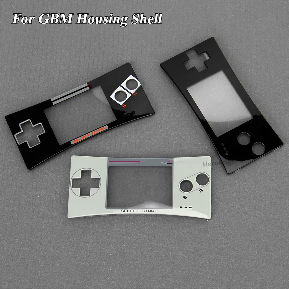 Black Grey Limited Version Front Faceplate Cover Replacement For Nintendo GameBoy Micro For GBM Front Case Housing Shell Cover