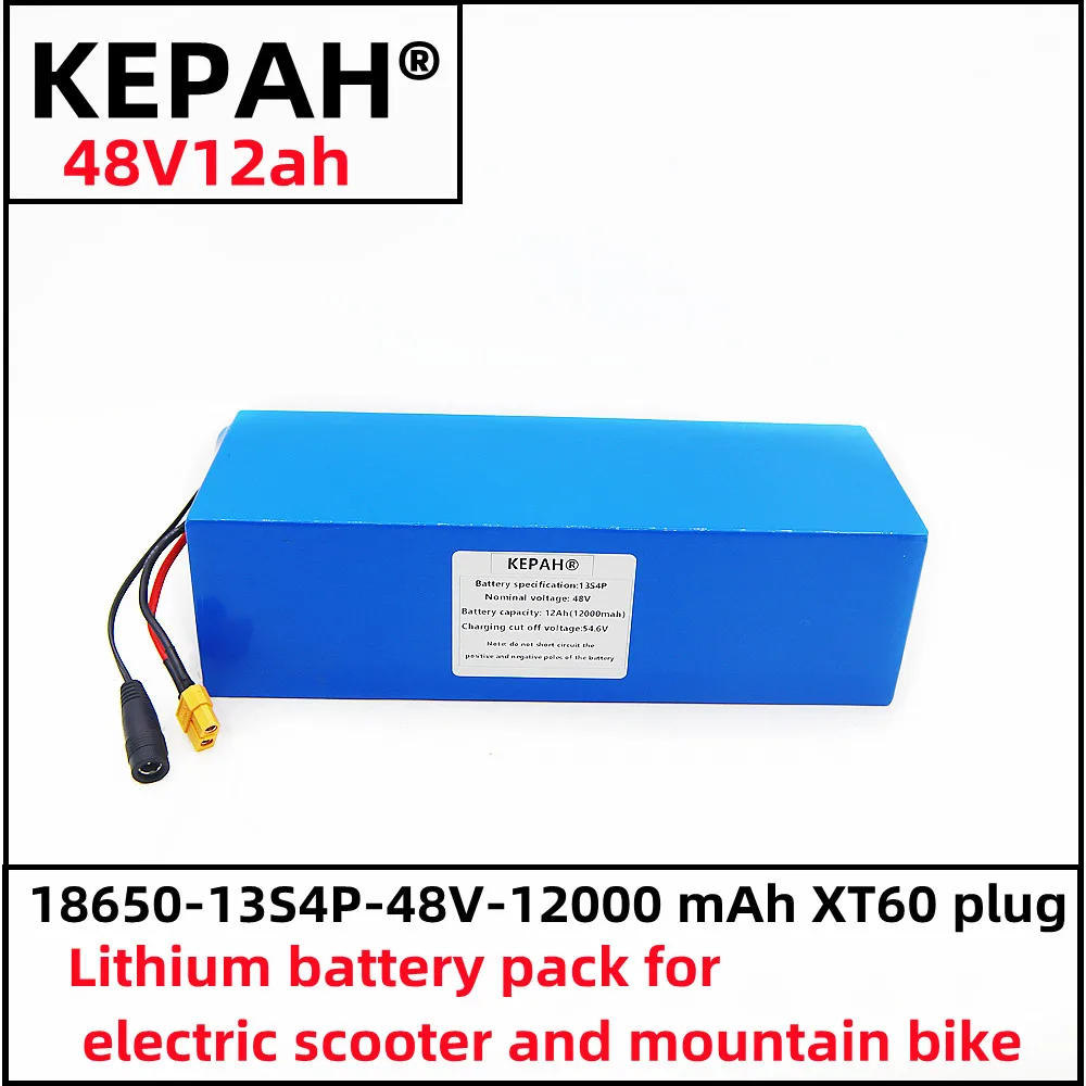 

The new 48v12ah lithium battery is applicable to electric scooter, electric bicycle, mountain bike, universal battery+charger