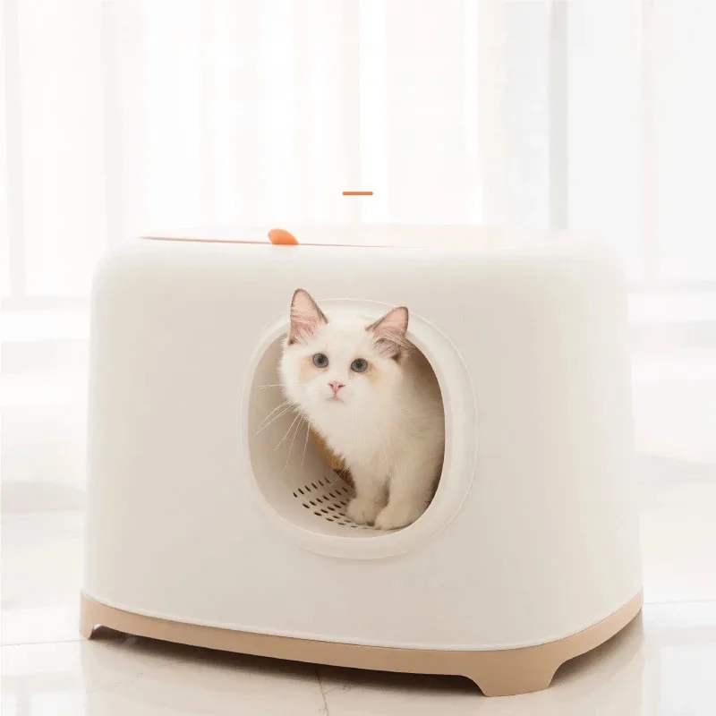 

New Fully Enclosed Cat Litter Box Drawer Type Cats Toilet Deodorizing Kitten Bedpans Arenero Gato Cerrado Kattenbak Pet Supplies