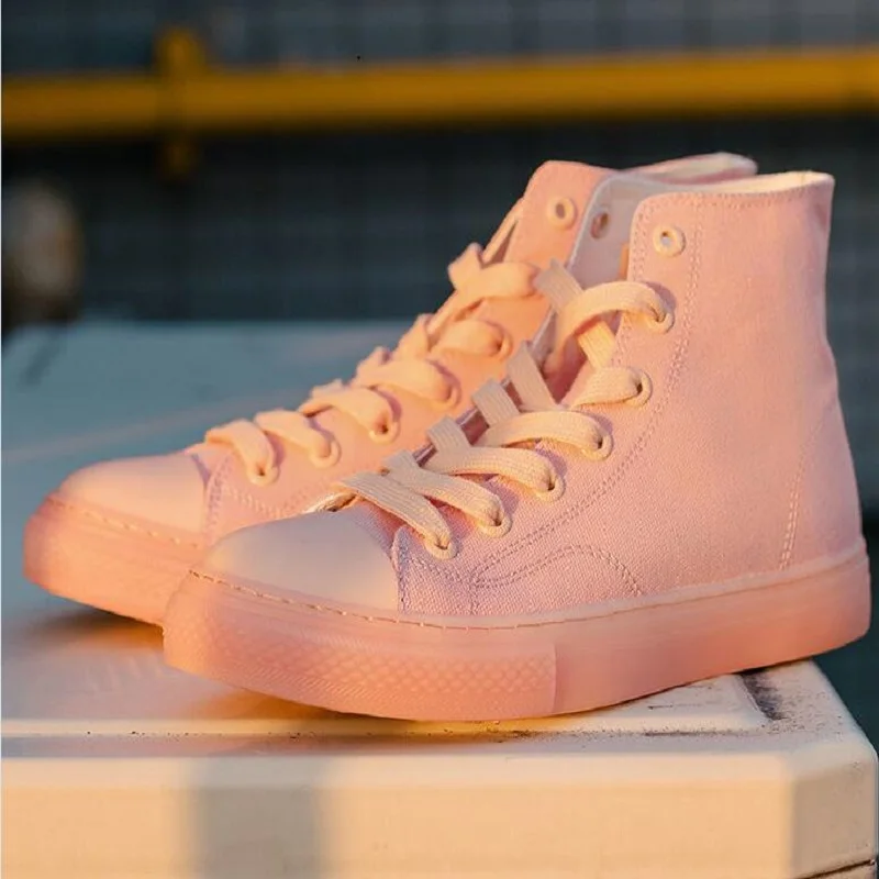 

Новинка, весенне-летние разноцветные парусиновые туфли карамельных цветов, женская новая трендовая универсальная повседневная обувь