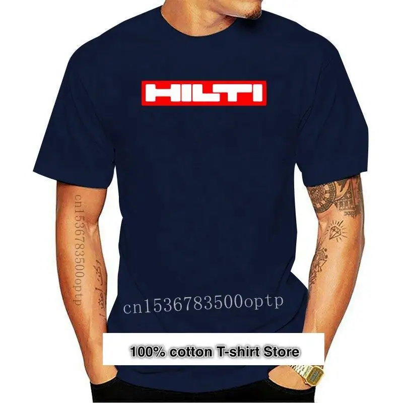 

Camiseta de equipo mecánico para hombre, camisa de manga corta con cuello redondo, herramientas eléctricas, Hilti, novedad