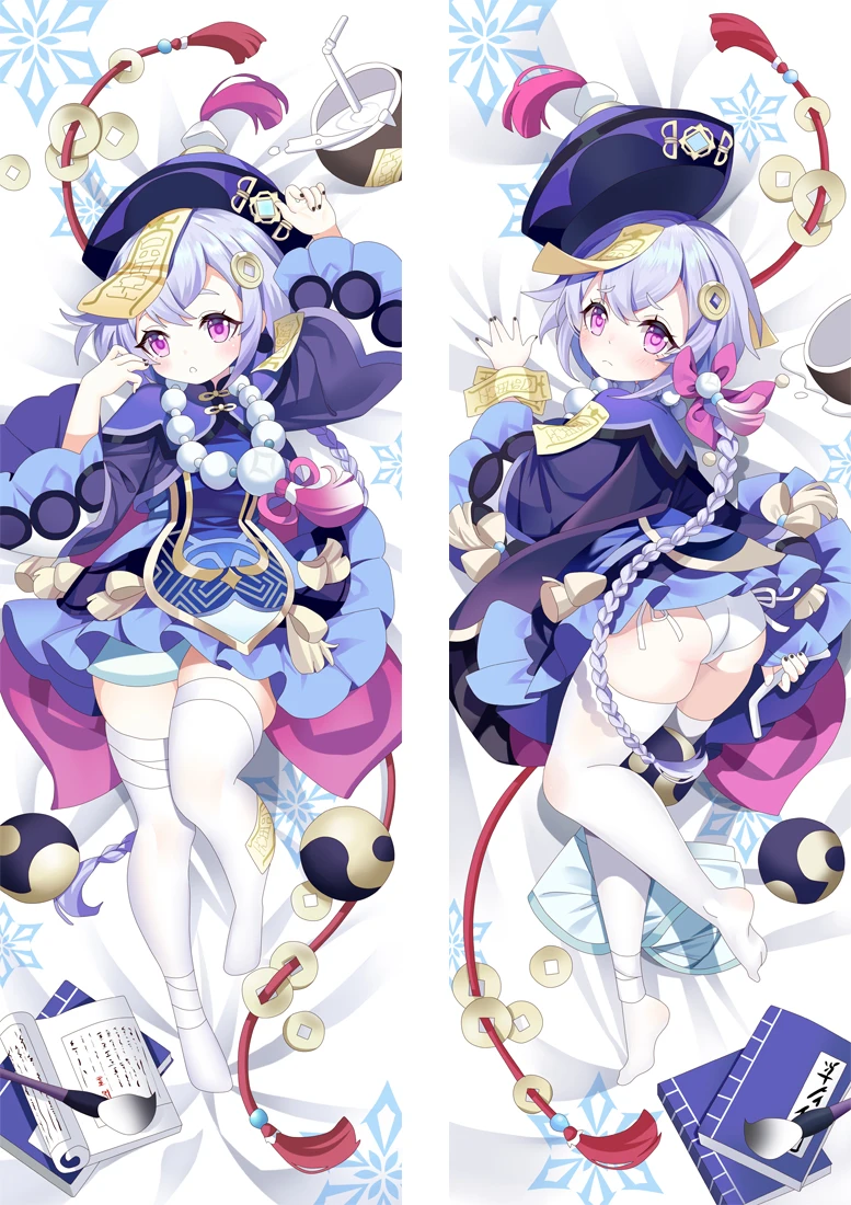 50x180 см Game Genshin Impact New KAWAI QIQI Cosplay Dakimakura обнимающая наволочка реквизит для тела