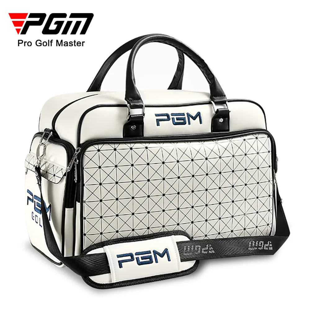 Pgm Golf Clothes Bag Fashion Clothes Bag Waterproof Pu Ball Bag Large Capacity Independent Shoe Bag