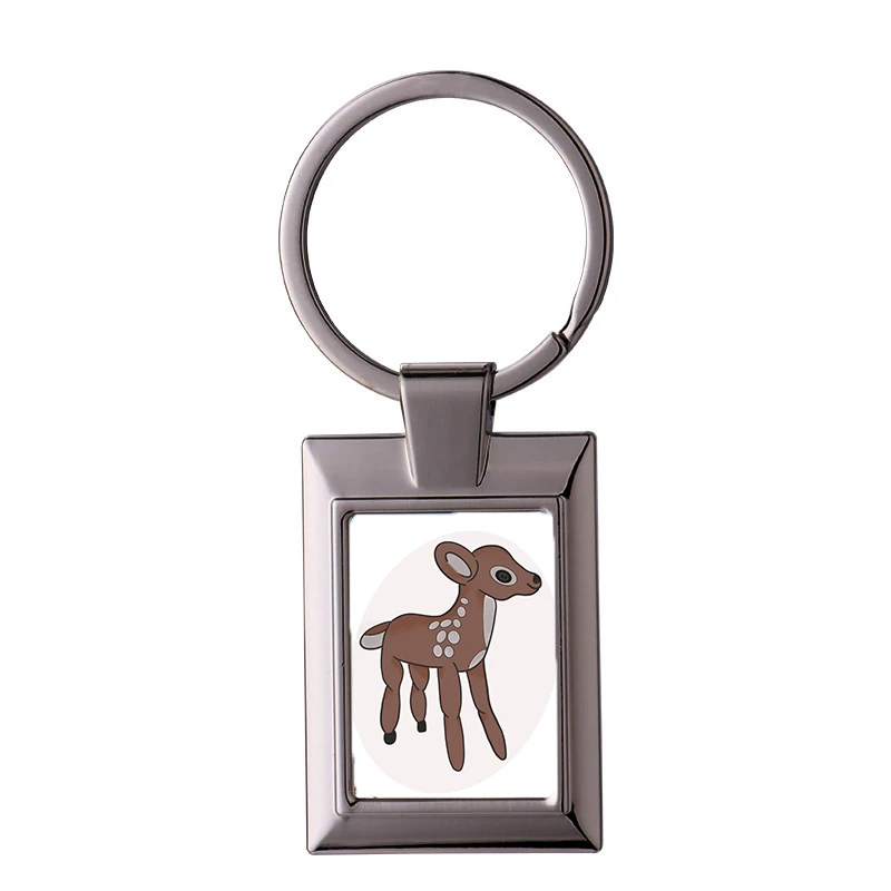 

Buttoned Baby Deer Vxs Keychain Ring Jewelry Accessory Customize Fashion Heart Keyring