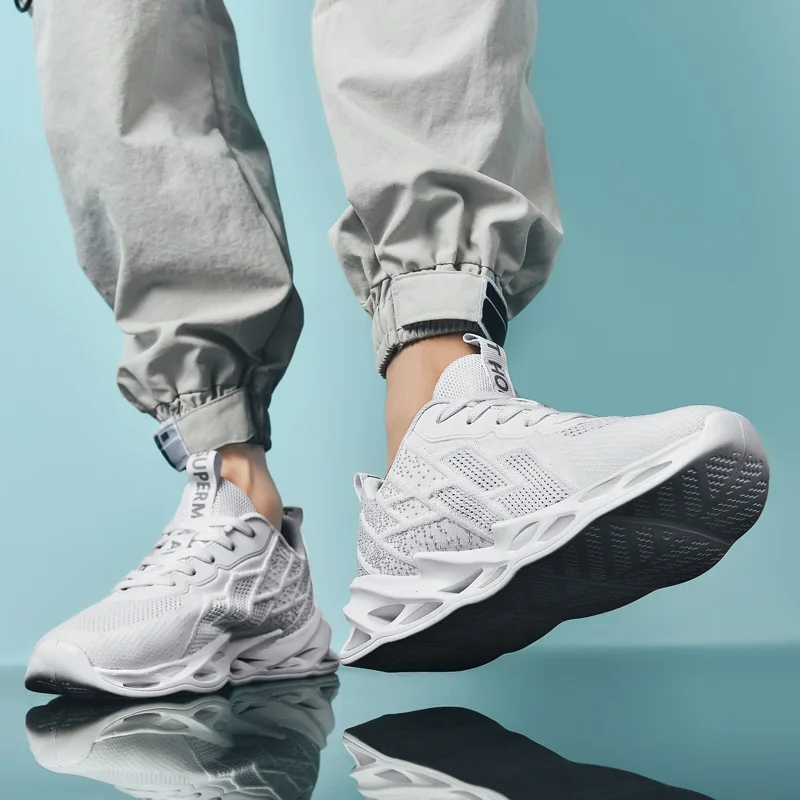 Men Sneakers Shoes Breathable Mesh Men Running Shoes Footwear Outdoor Grass Jogging Walking Sneakers For Men