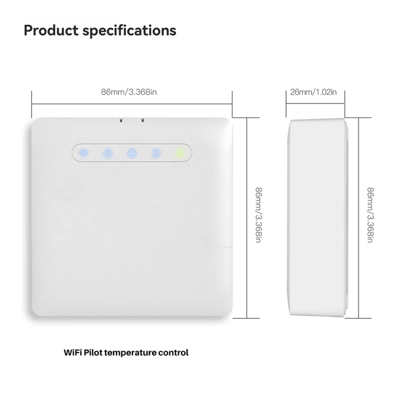Умный термостат Wi-Fi поддерживает Ecowatt, пульт дистанционного управления через приложение, совместимый с Alexa и Google Home (art.: 3920caf48bf83) - 3920caf48bf83