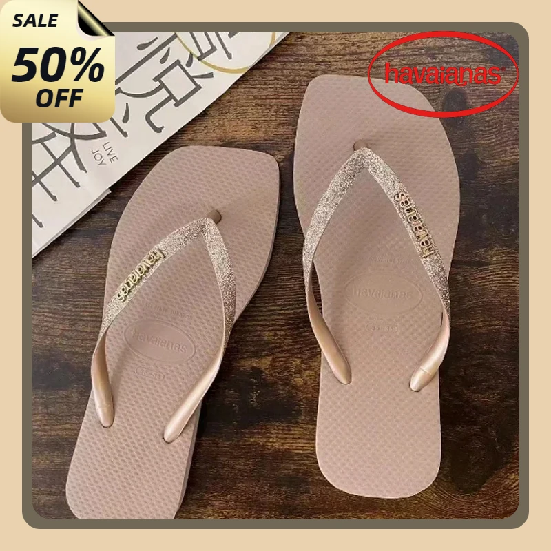 Женские шлепанцы Havaianas уличные нескользящие тапочки сандалии пляжные