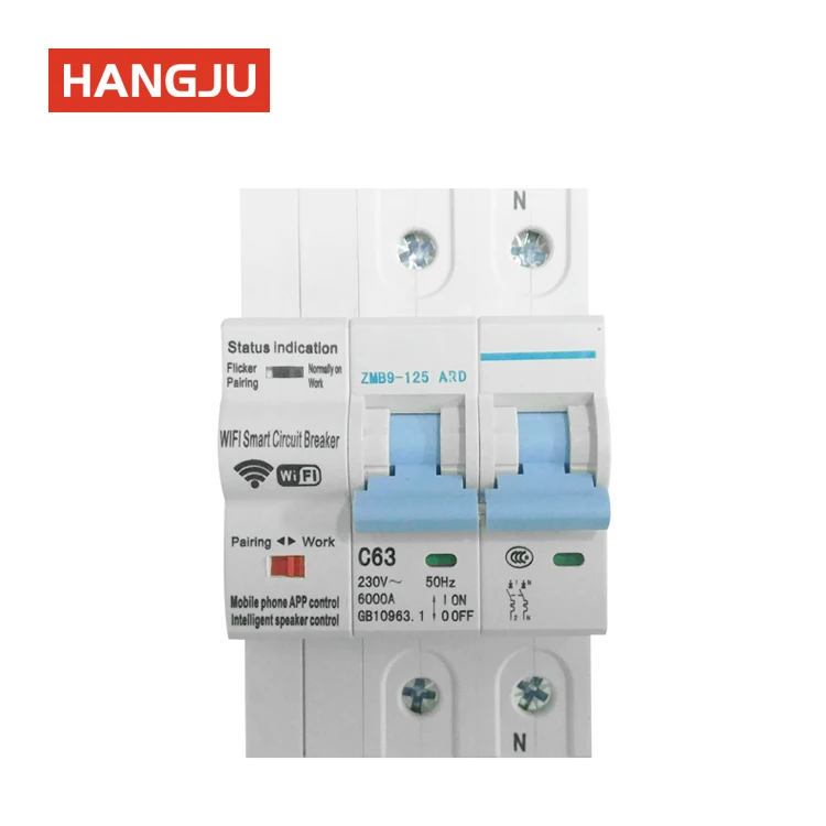 

Tuya Smart Wireless WIFI Automation 2P Air Circuit Breaker Switch Support Alexa and Google Home
