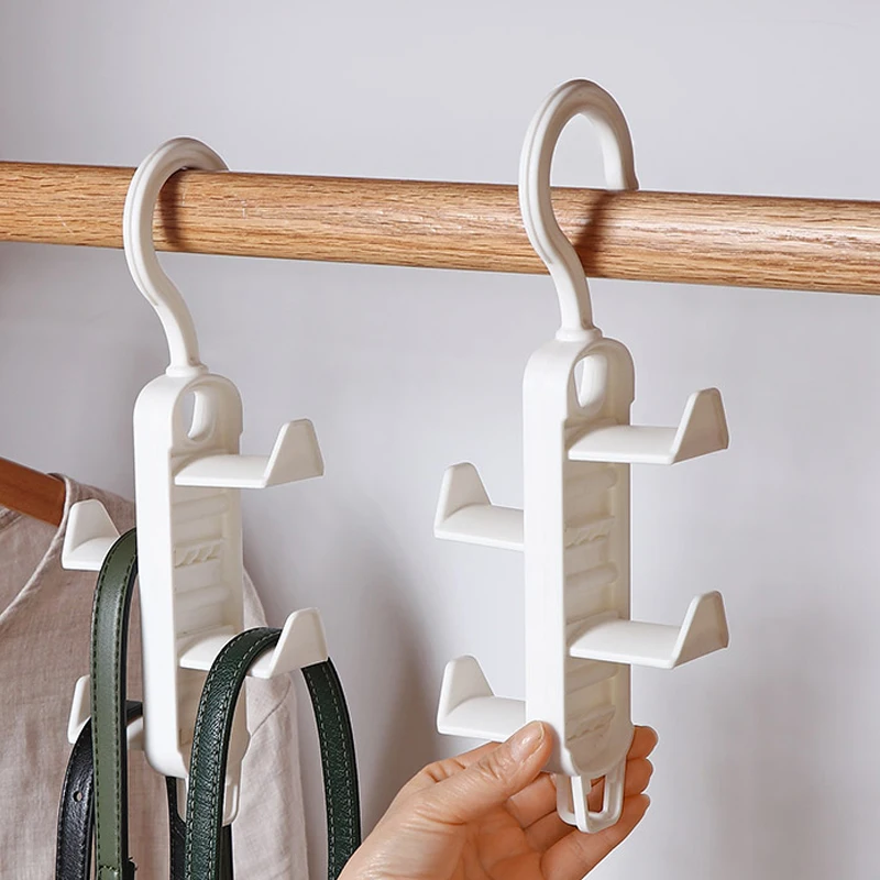 

Space Wardrobe Clothes Storage Bag Purse Hat Closet 2/1pcs Hanger Scarf Rack Organizer Hooks Saving Hanger Multi-purpose Hanging