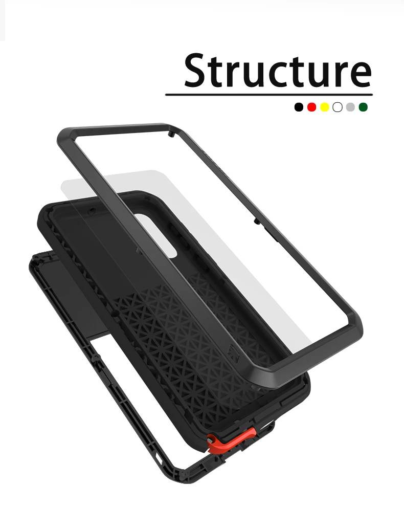 Love Mei Shock Dirt Proof Water Resistant Metal Armor Cover Phone Case For Samsung Galaxy A34 A54 A53 A32 A72 A71 A42 A51 A50s