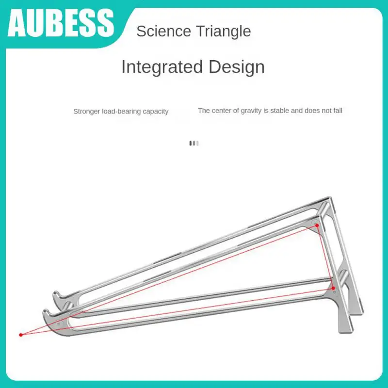 

Vertical Notebook Bracket Anti-skid Portable Laptop Holder Multifunctional Foldable Bracket General Cooling Stand Aluminum Alloy