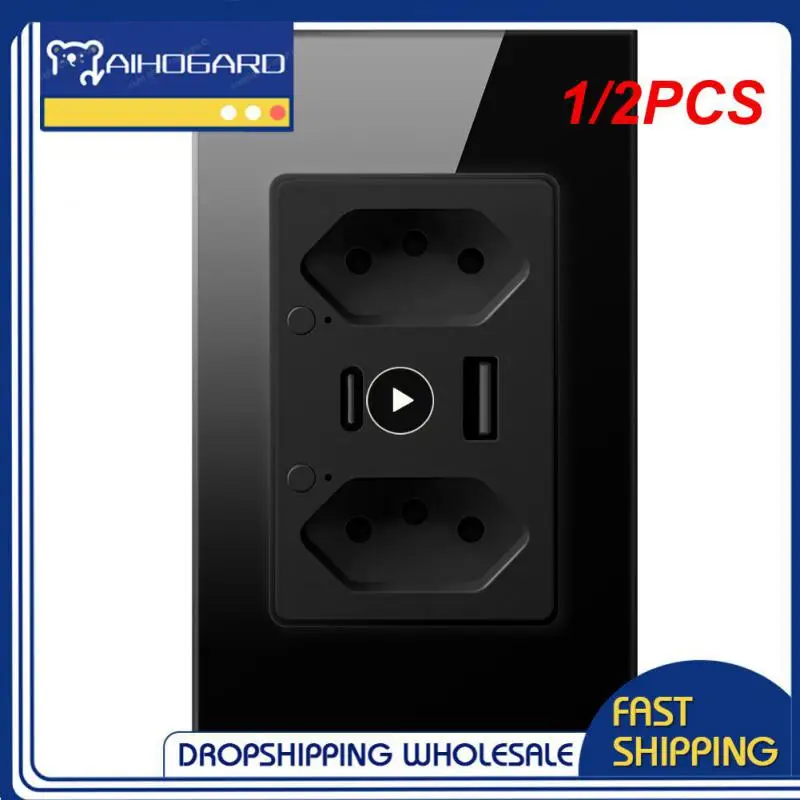 

Розетка настенная с USB-портом типа C и поддержкой Wi-Fi, 1/2 шт.