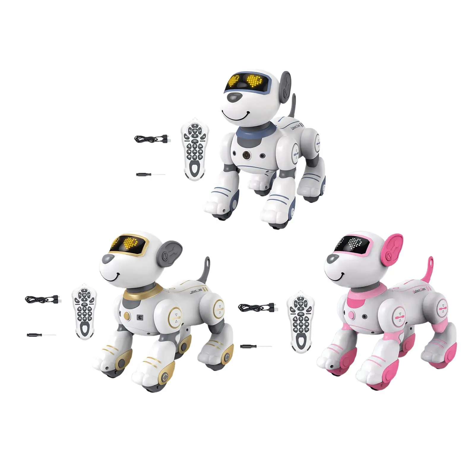 

Cute Smart Robot Dog Toys Interactive Play Electronic Pet Remote Control Smart