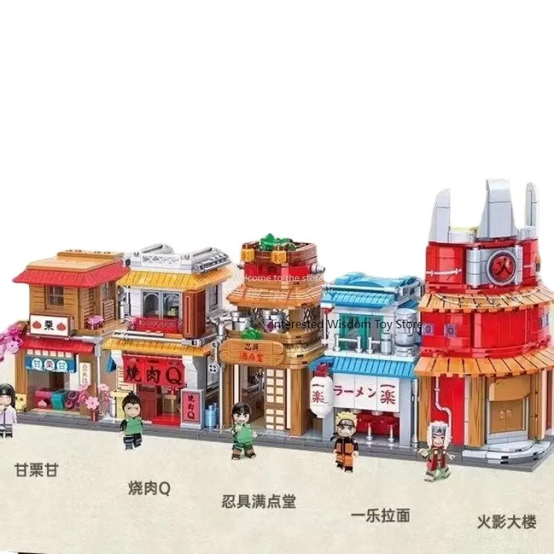 

Keeppley Naruto Jenga Brick Anime Scene Architecture Street View Naruto Ichiraku Ramen Compatible Construction Toy Ninja