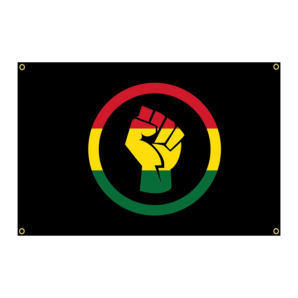 

FLAGDOM 60X90 90X150cm African American Black Lives Matter Interior decoration banners and flags Polyester fabric