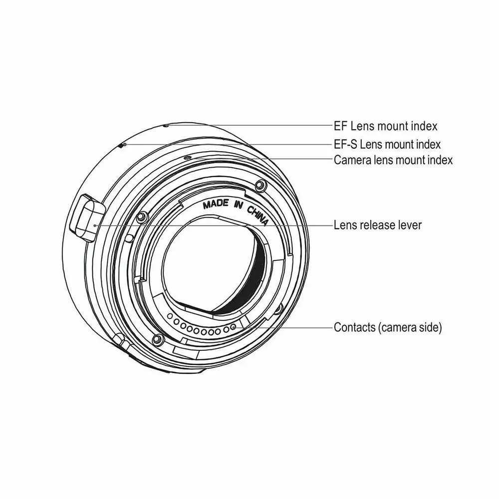 Viltrox Φ M адаптер объектива с автофокусом AF для Canon EF крепления EOS |