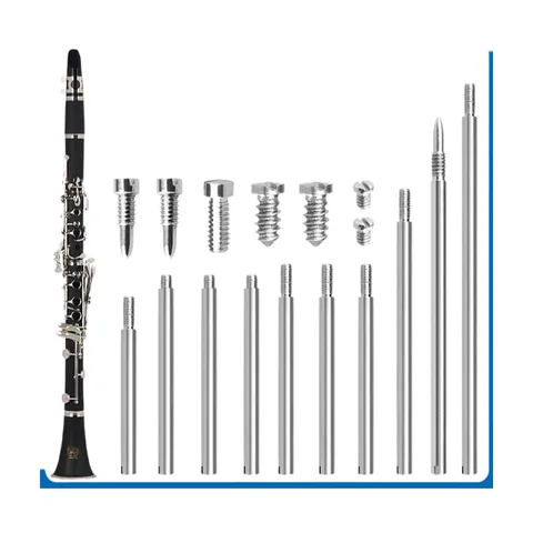 Инструменты для ремонта кларнета, инструменты для ремонта музыки и обслуживания ветра (14 резьбовых валов + 20 винтов)
