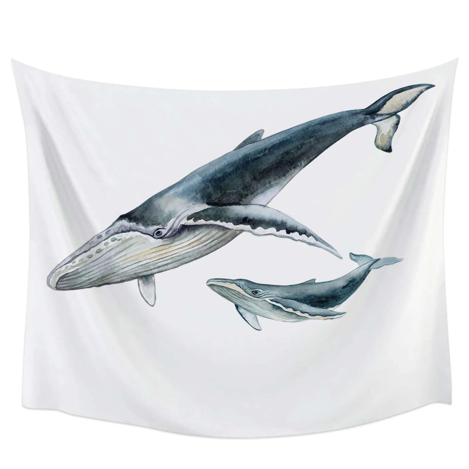 

Кит акварельный гобелен настенная ткань хиппи пляжное одеяло декор для гостиной спальни фон ковер тканевое покрытие